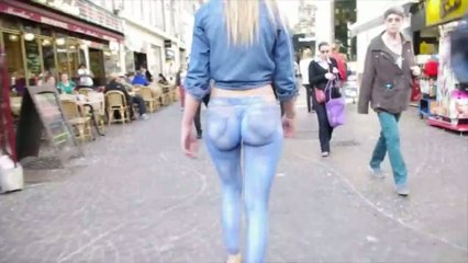 Presque nue dans les rues de Lille ...