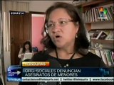 Denuncian 722 asesinatos de menores de edad, en 2013, en Honduras