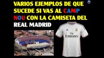 Camiseta del Madrid en Camp Nou y del Barça en Bernabeu