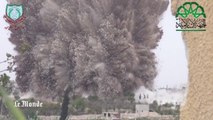 Gigantesque explosion dans le ciel syrien