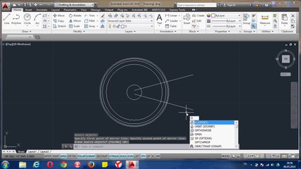 Autocad Array,Move and Trim Command