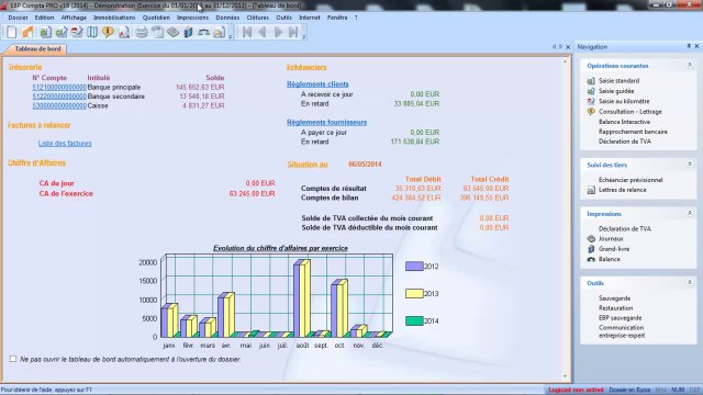 EBP Compta V18 : Tutoriel la trésorerie previsionnelle