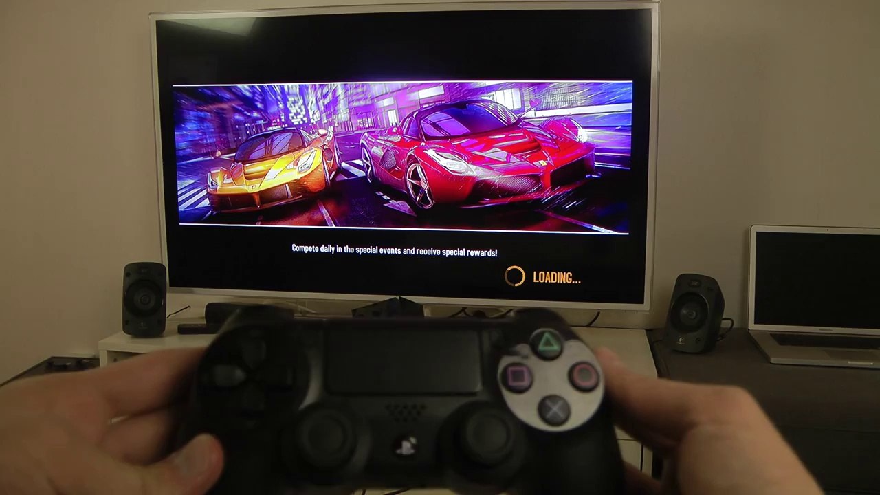 Asphalt 8 iPhone 5S PS4 Wireless SAMSUNG SMART TV Gameplay Trailer