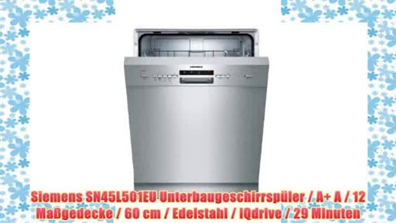 Siemens SN45L501EU Unterbaugeschirrspüler