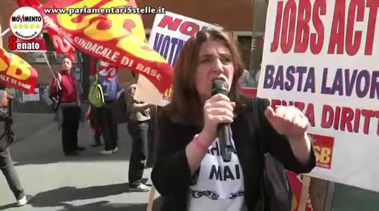 Catalfo (M5S): "Il Jobs Act di Renzi è la precarizzazione DEFINITIVA dei lavoratori" - MoVimento 5 Stelle