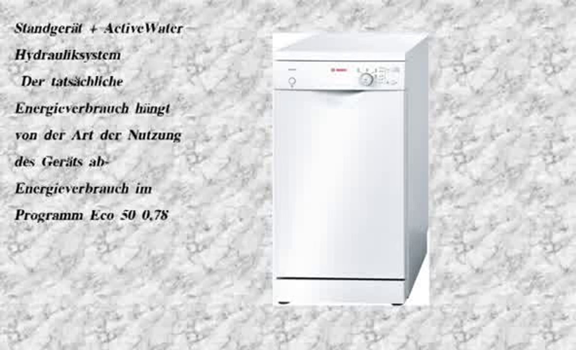 Bosch SPS40E22EU Freistehender Geschirrspüler