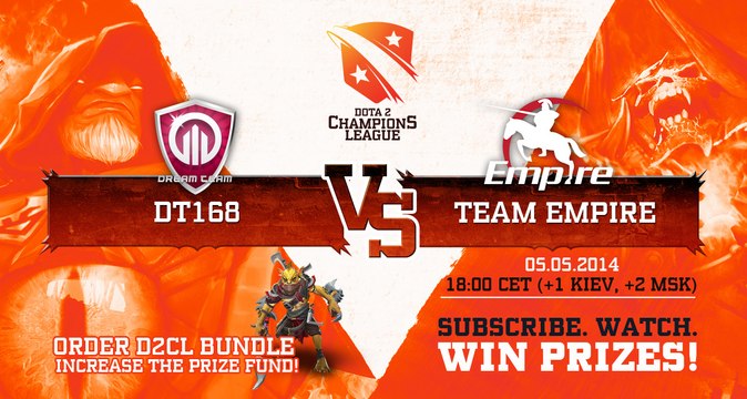 Empire vs DT 168 game 1 @ D2CL Season 3 (Russian)