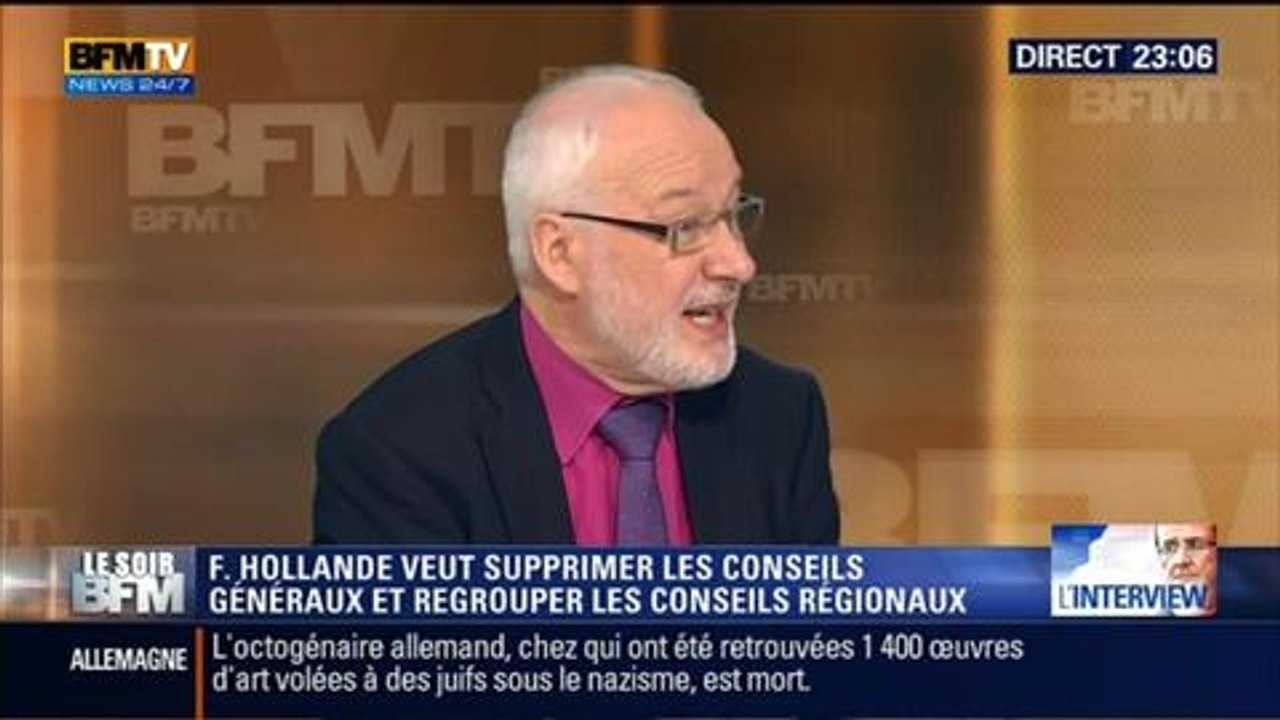 Le Soir BFM: Interview de François Hollande: le chef de l'État est favorable à un big bang territorial et à un report des élections régionales à 2016 - 06/05 2/3