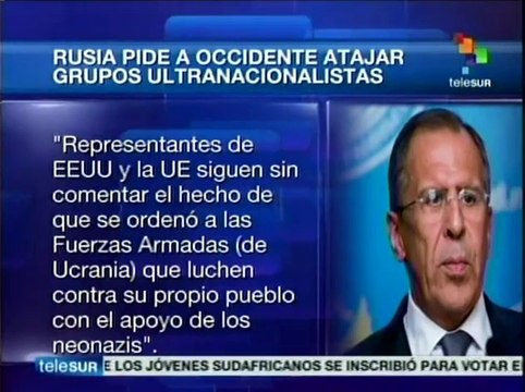 Rusia pide a Consejo de Europa frenar a ultranacionalistas de Ucrania