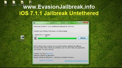 Download Video: Evasion iOS 7.1.1 JAILBREAK for iPhone 4S, iPad 3, iPod touch, iPhone 4/4S/5/5s/5c