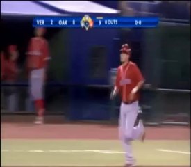Home Run de Refugio Cervantes de Rojos del Aguila de Veracruz (04-04-2014)