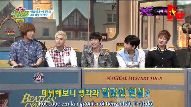 [Vietsub] 140415 Beatles Code 3D MBLAQ & Apink part3 [AplusVNTeam]