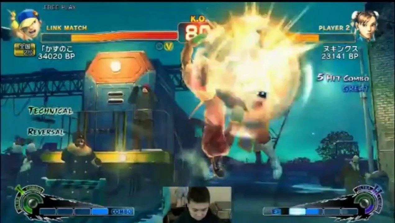USF4 - Kazunoko (Yun) vs. Nuki (Chun-Li)  かずのこ v ヌキ [6-May-2014]