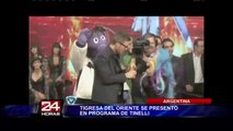 Marcelo Tinelli recibió a La Tigresa del Oriente en su programa Bailando 2014