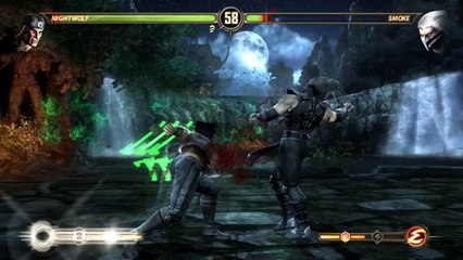 Mortal Kombat Komplete Edition. Nightwolf vs Smoke