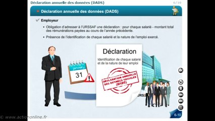 P10 : Comprendre le bulletin de paie - M106 : Déclaration et paiement des charges sociales