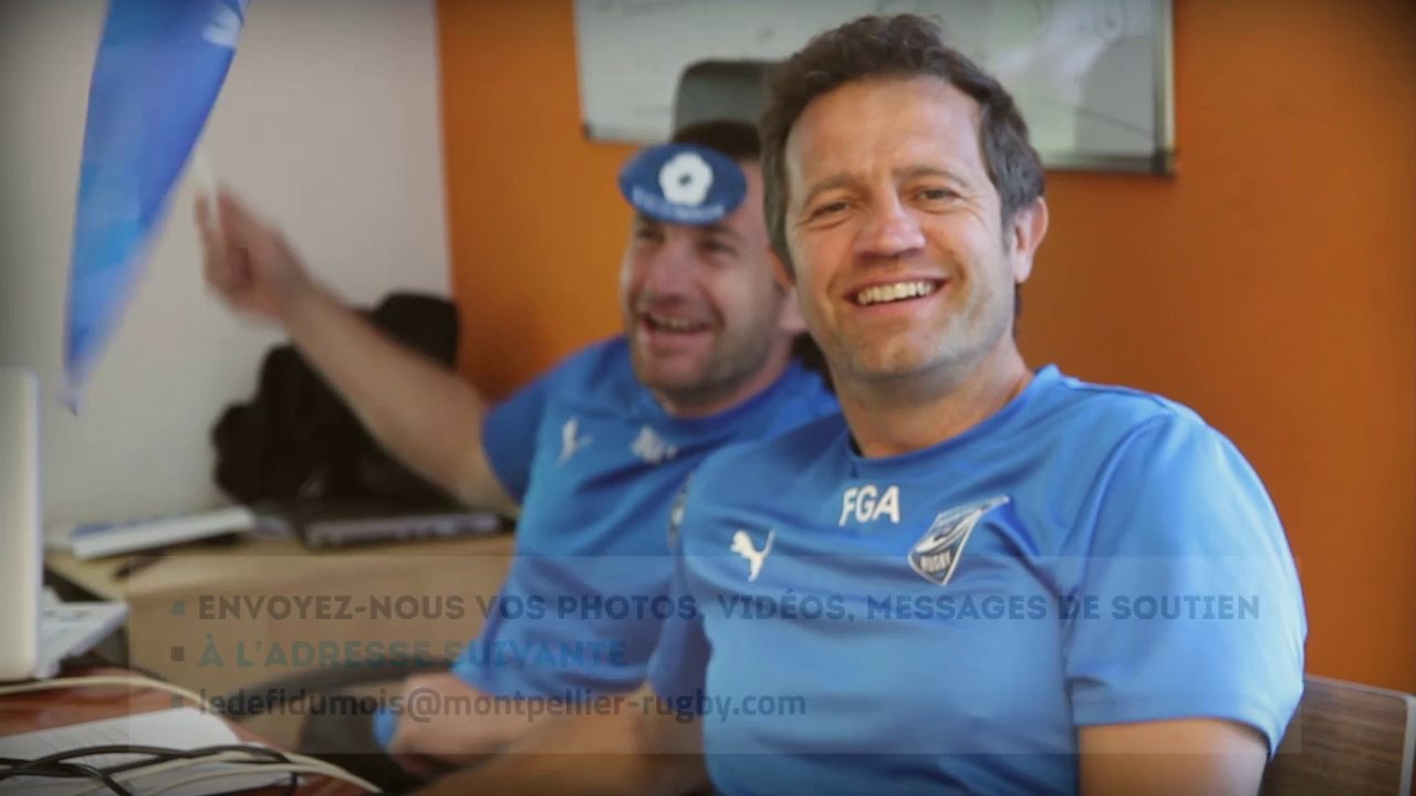 Le défi du mois de Mai avec Fabien Galthié, Mario Ledesma, Stéphane Glas et Boulette