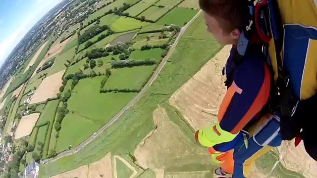 Clément -saut en parachute- Mont Saint Michel
