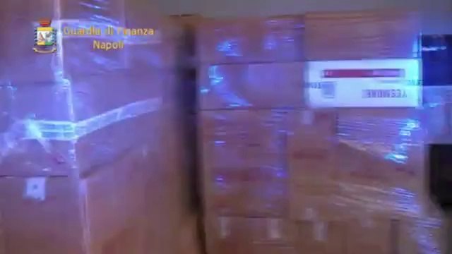 Giugliano (NA) - Sequestrate 12 t. di sigarette di contrabbando (06.05.14)