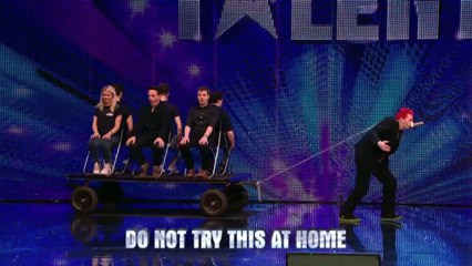Britain's Got Talent 2013 - 070 - Week 4 Auditions - El Lurchio Sword Swollow Act With A Twist!