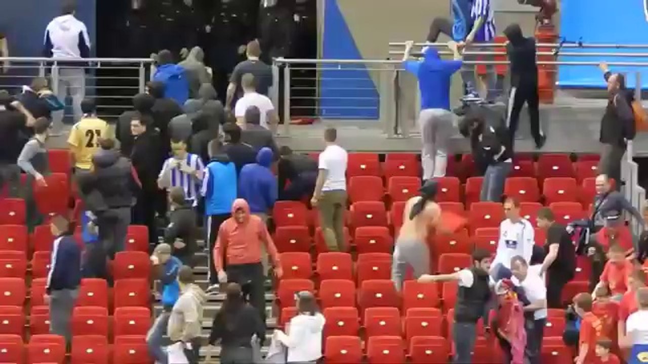 Incidents Supporters Buducnost Podgorica - Final4 Ligue des Champions Budapest