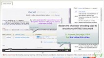 HTML5 meta charset attribute - character encoding / w3-video.com