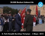 50.000 Bozkurt Ankara'da II. Türk Gençlik Kurultayı Yürüyüşü..