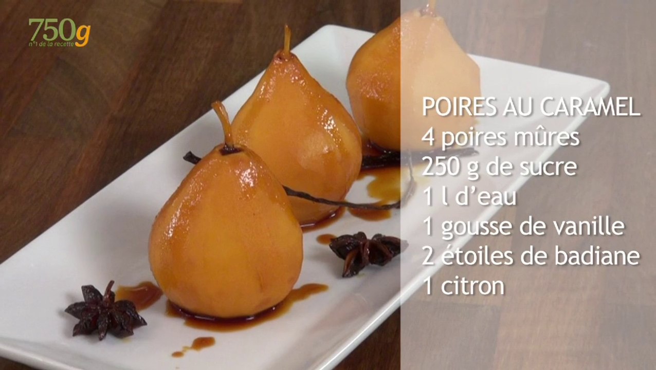 Recette de Poires au caramel - 750 Grammes