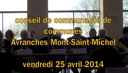 EPCI Avranches MSM - 24 avril 2014 - questions diverses
