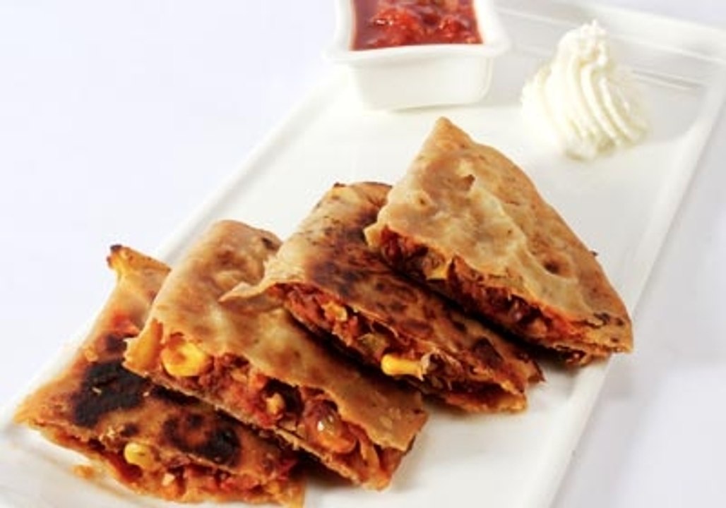 Refried Beans in Roti || Namaste Breakfast