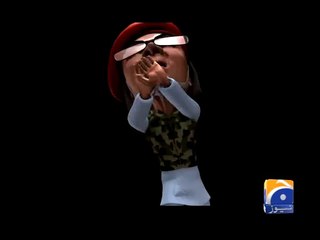 Zaid Hamid dancing to the tunes of the ISI - Geo's new animated video to make fun of Zaid Hamid & ISI