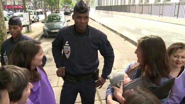 Maternité Lilas: mobilisation devant le ministère de la Santé