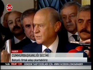 MHP Lideri Devlet Bahçeli: "Ortak aday çıkartabiliriz" Dedi.