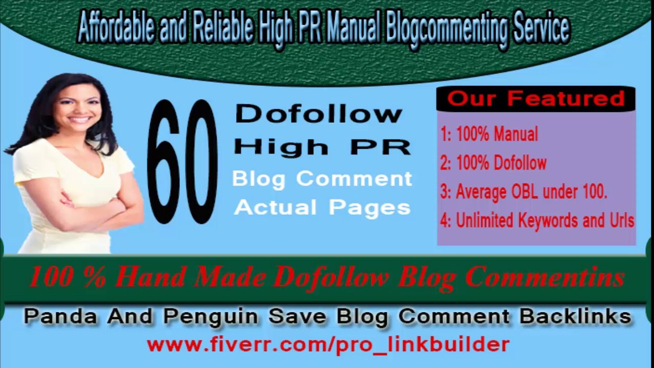 Affordable and Reliable High PR Manual Blog Commenting Service on Fiverr
