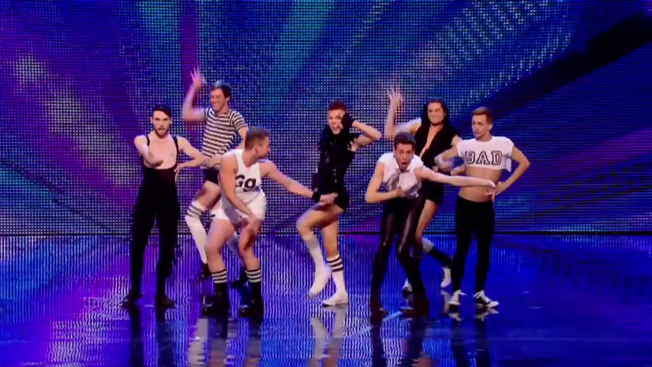 Britain's Got Talent 2013 - 084 - Week 5 Auditions - Glambassadors High Kicking Dancing