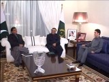 President Zardari meets  PM Ashraf & Bilwal Bhutto Zardai