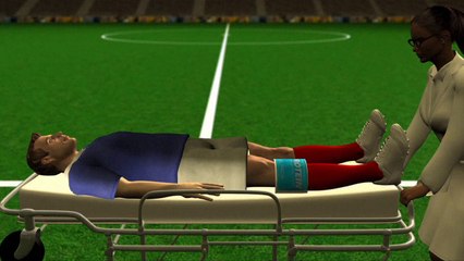 اصابة الركبة في مباريات كرة القدم