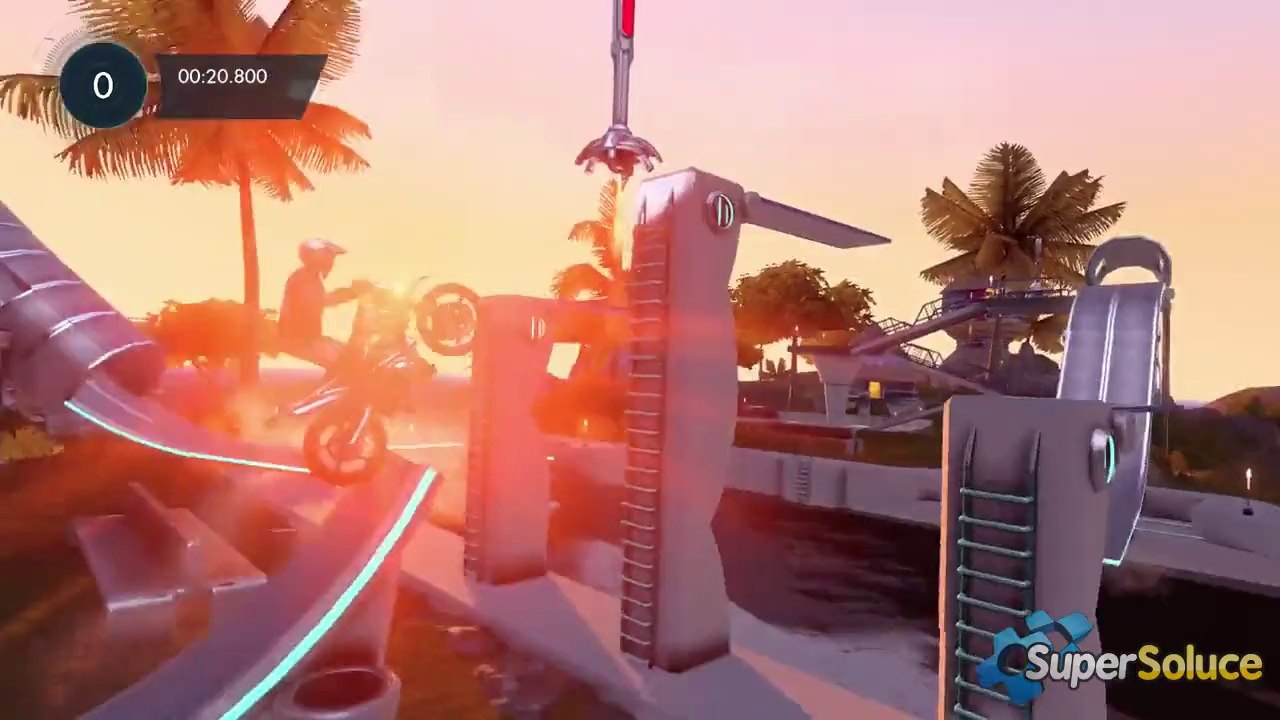 Plage aux bungalows - Médaille d'or - Trials Fusion