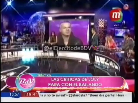 Las críticas de Loly contra Tinelli y el Bailando