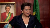 Pronunciamento da fake presidente Dilma Rousseff