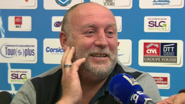 Conférence de presse Tours FC - AC Arles Avignon (2-2) : Olivier PANTALONI (TOURS) - Franck DUMAS (ACA) - 2013/2014