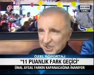 Ünal Aysal: "11 puan fark geçici"