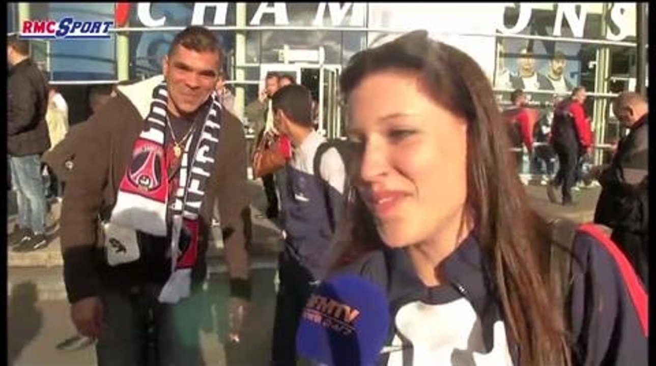 Football / Ligue 1 / Les supporters du PSG confiants avant le match contre Rennes - 07/05