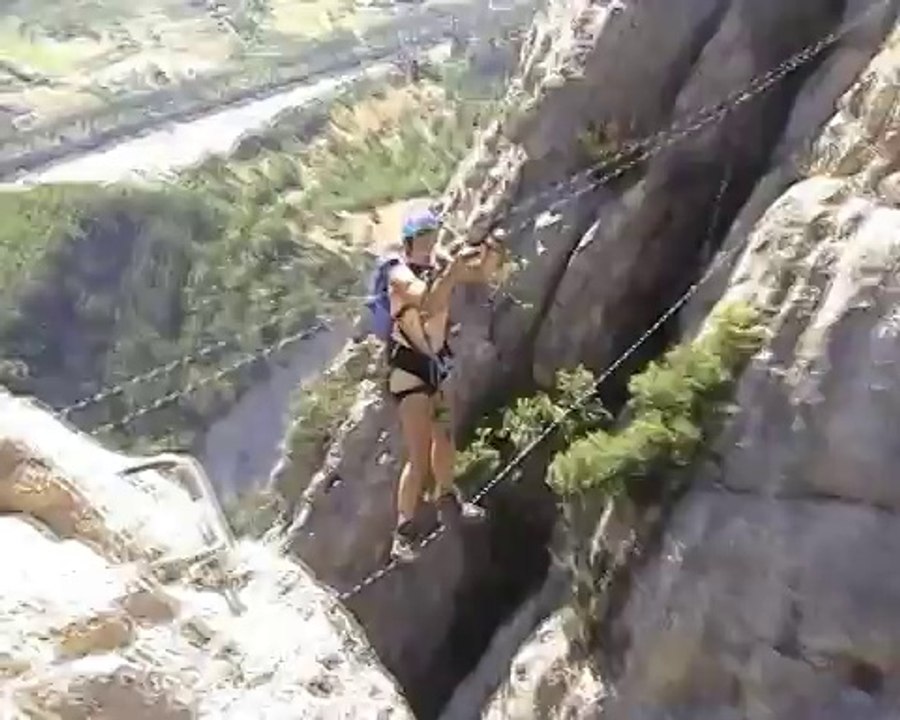 Via ferrata Puget Thénier (Let me untertain you) HD