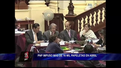 Policía Nacional impuso más de 16 mil papeletas solo en el mes de abril