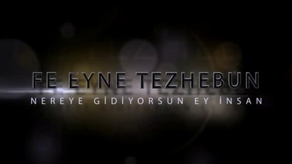 NEREYE EY İNSAN "Feyne Tezhebun" -ŞİİR