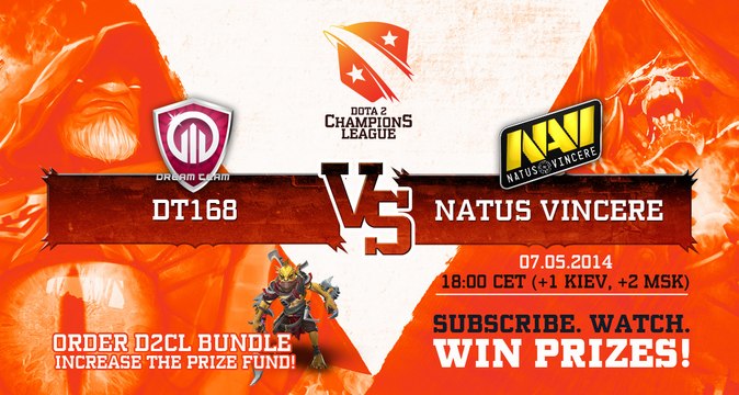 NaVi vs DT 168 game 1 @ D2CL Season 3 (Russian)