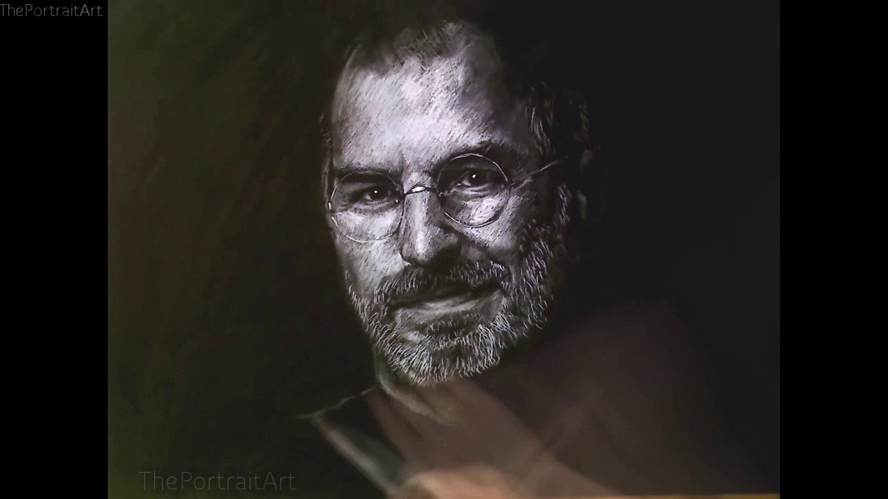 Drawing Steve Jobs - Timelapse Art Video