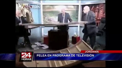 Jordania: debate político en programa de televisión terminó a golpes