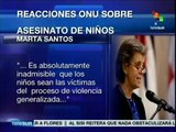 ONU condena asesinatos de niños en Honduras